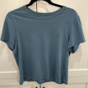 Lululemon Classic-Fit Cotton-Blend T-shirt, Size 6, Utility Blue